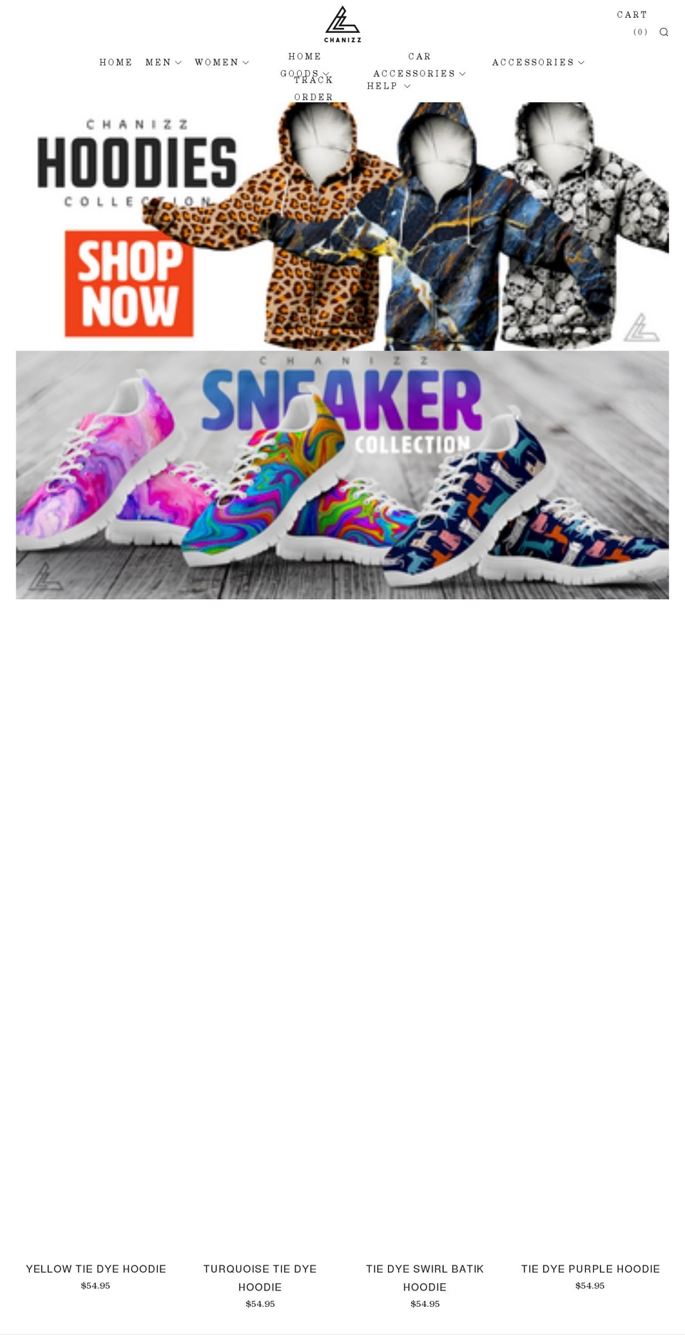 chanizz.com shopify website screenshot