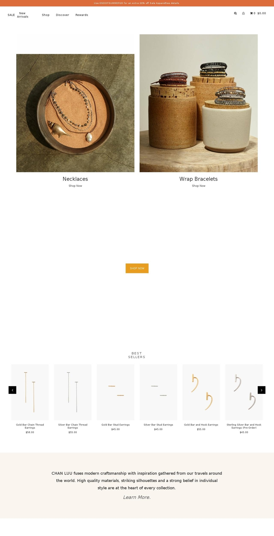 chanluu.fr shopify website screenshot