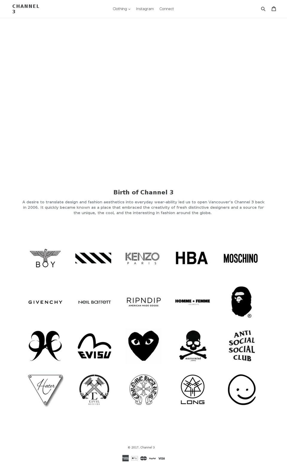 channel3ca.com shopify website screenshot