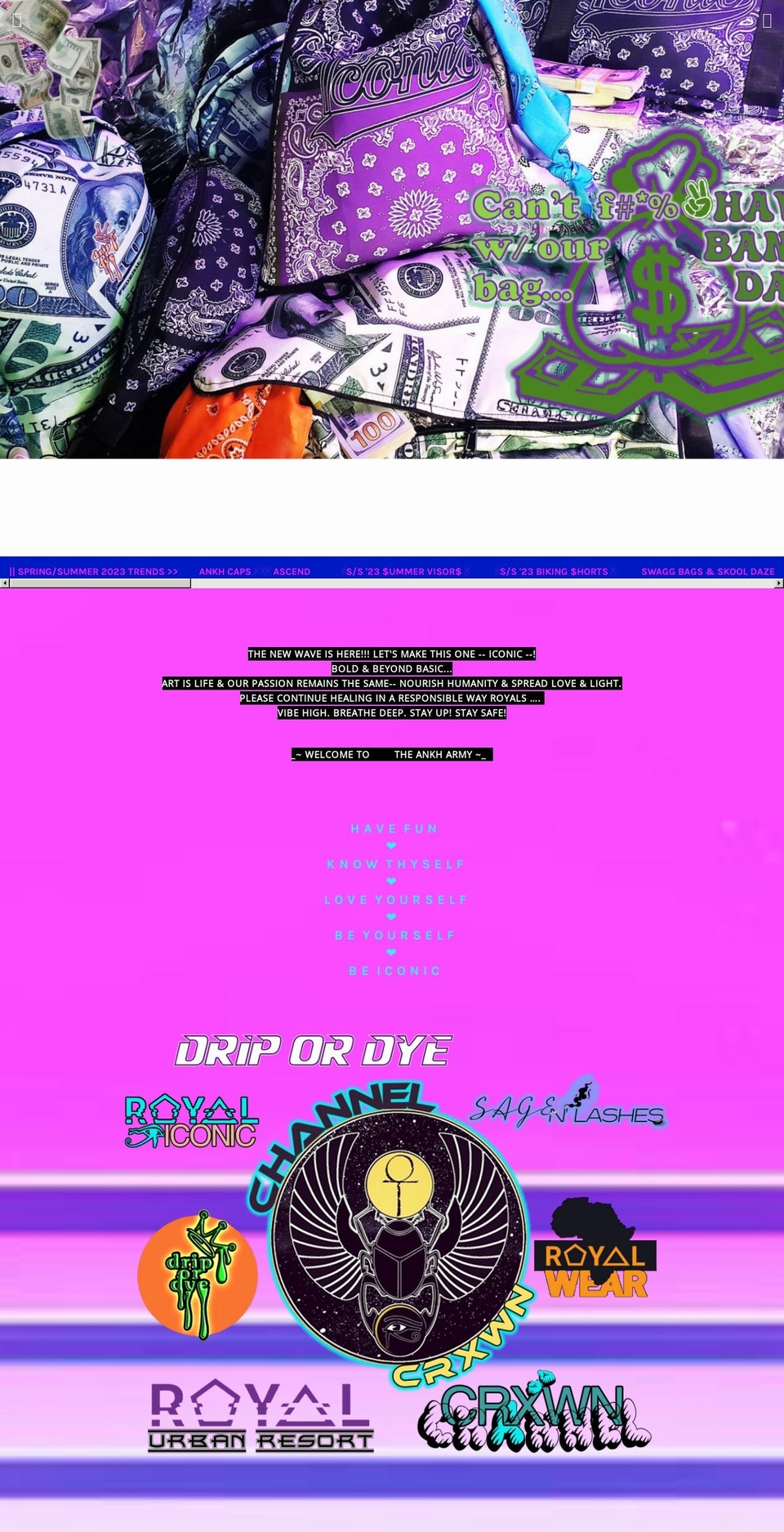 channelcrxwn.com shopify website screenshot