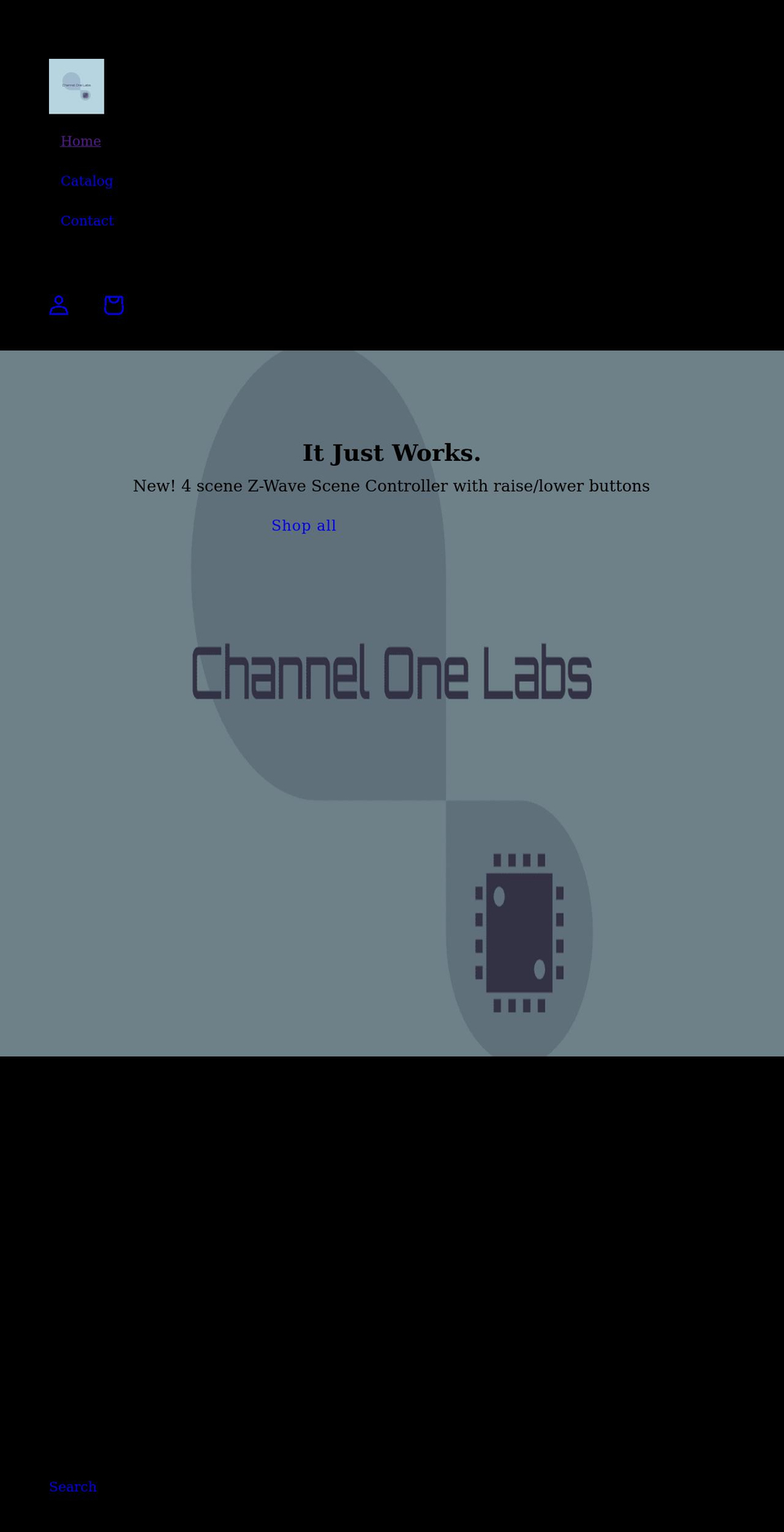 channelonelabs.com shopify website screenshot