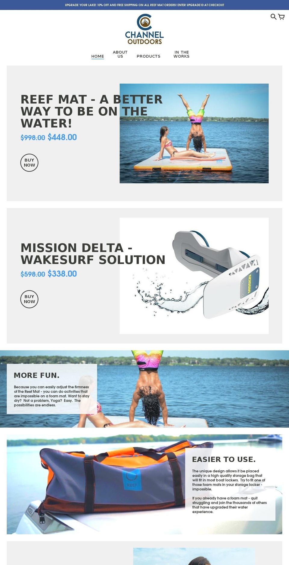 channeloutdoors.com shopify website screenshot