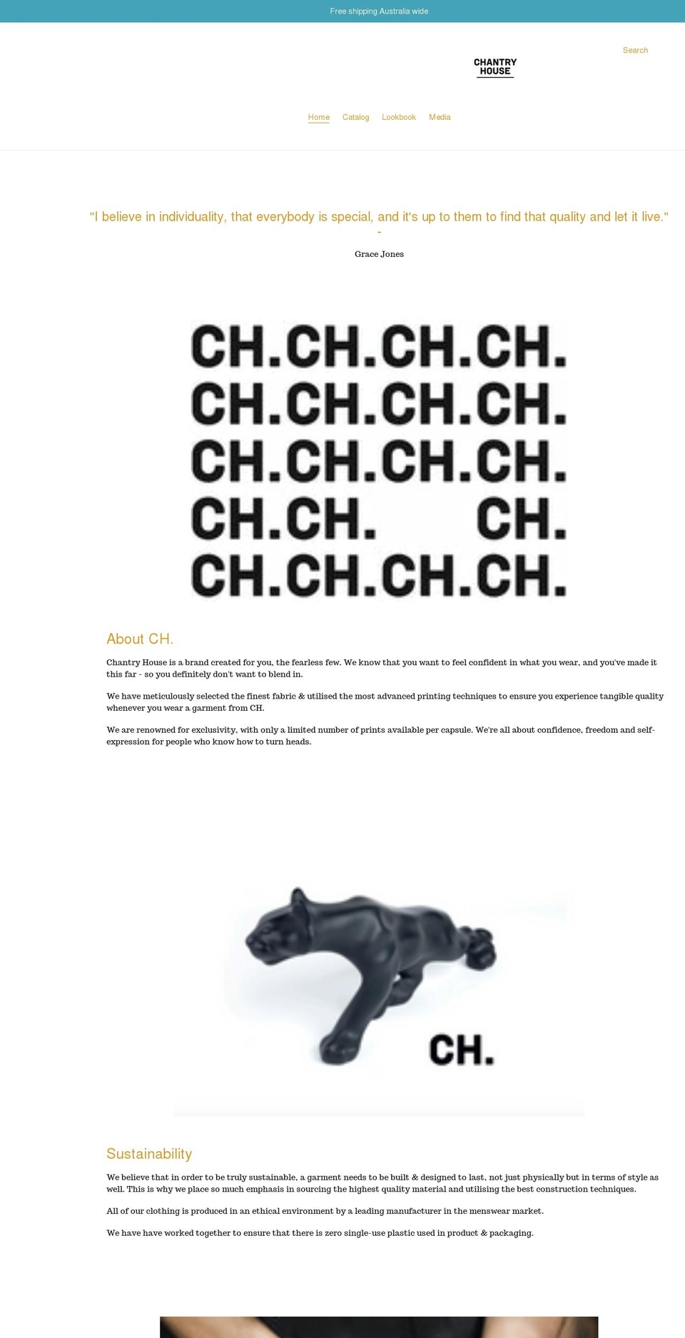chantryhouse.co shopify website screenshot