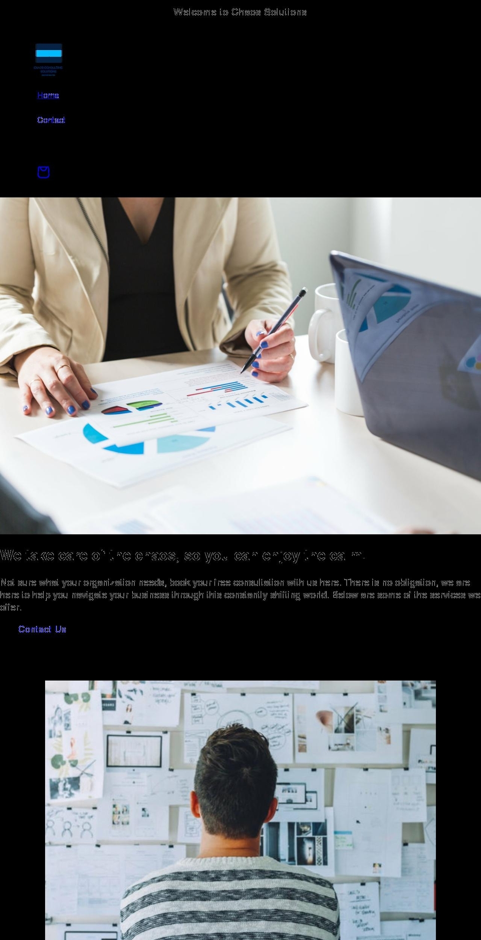 chaossolutions.ca shopify website screenshot