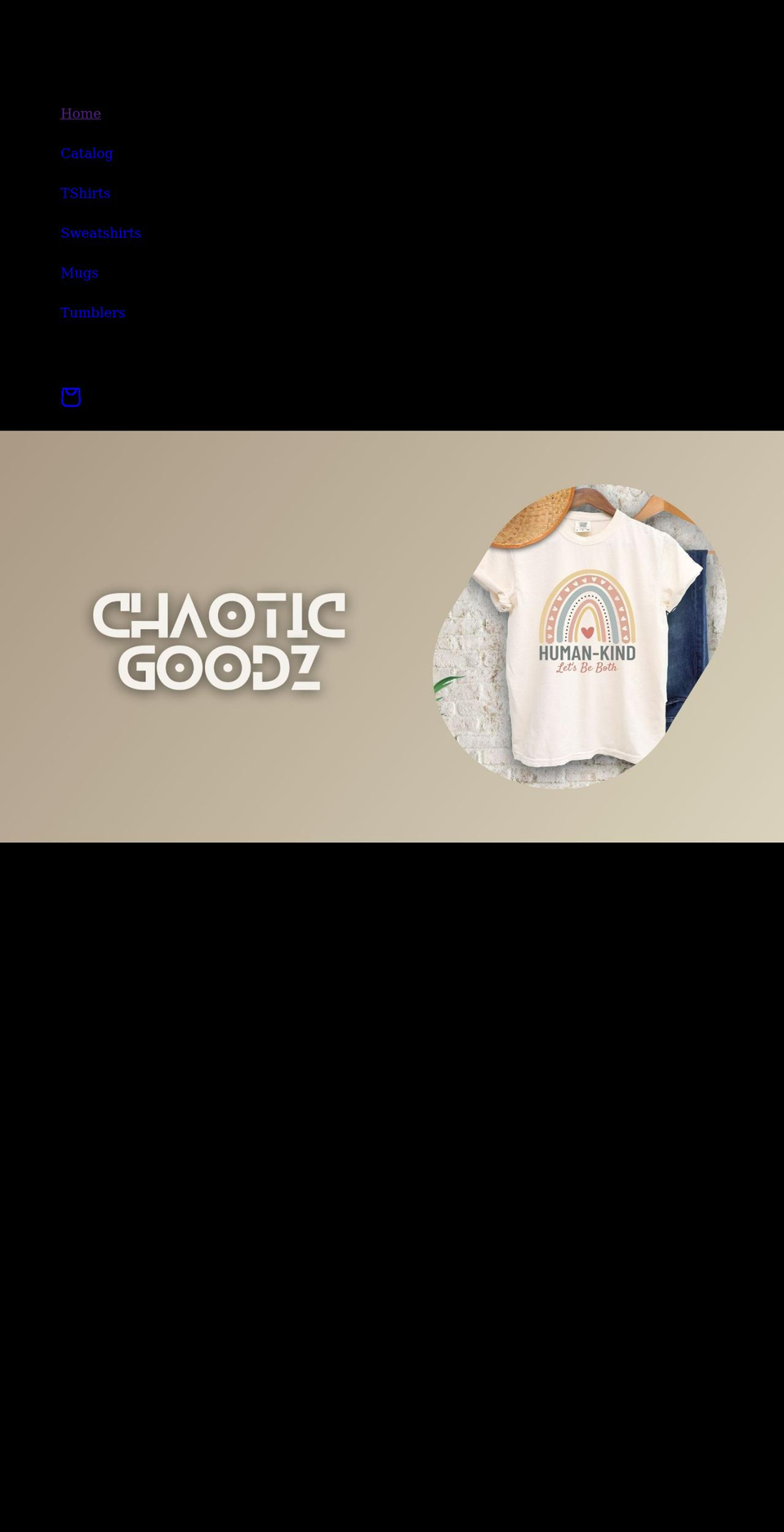 chaoticgoodz.com shopify website screenshot