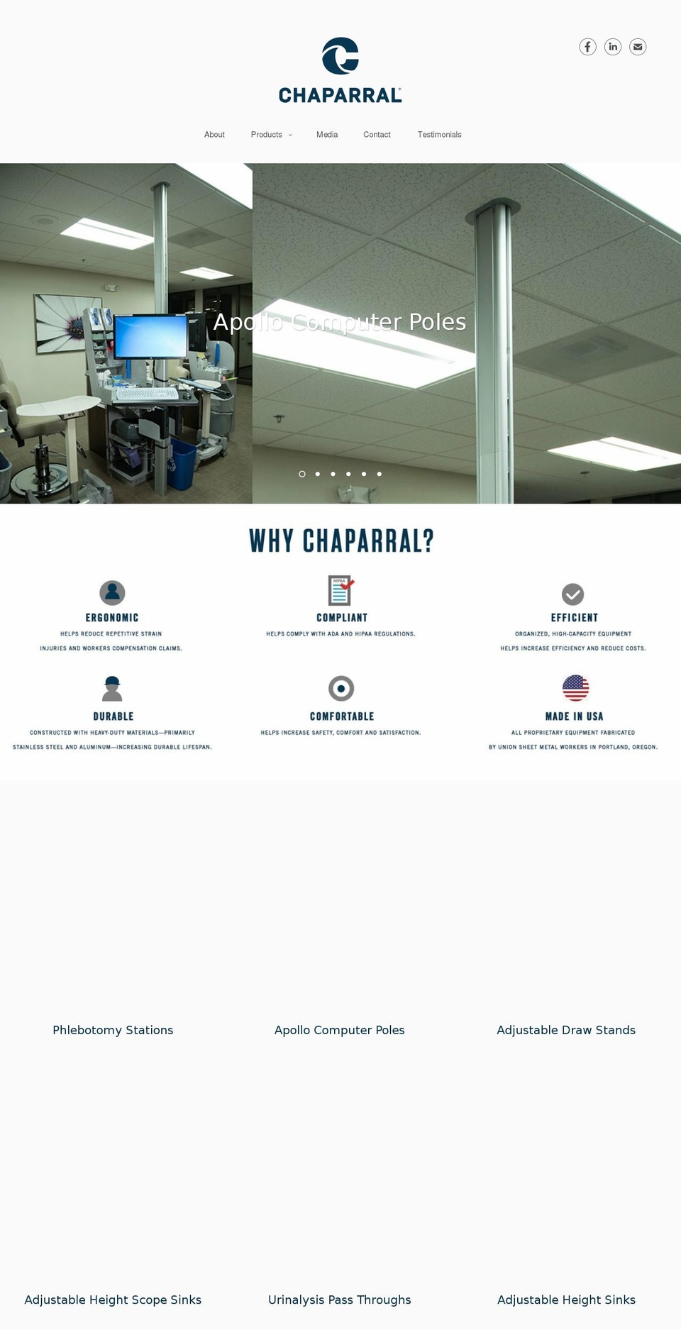 chaparralfixtures.com — Shopify storefront screenshot