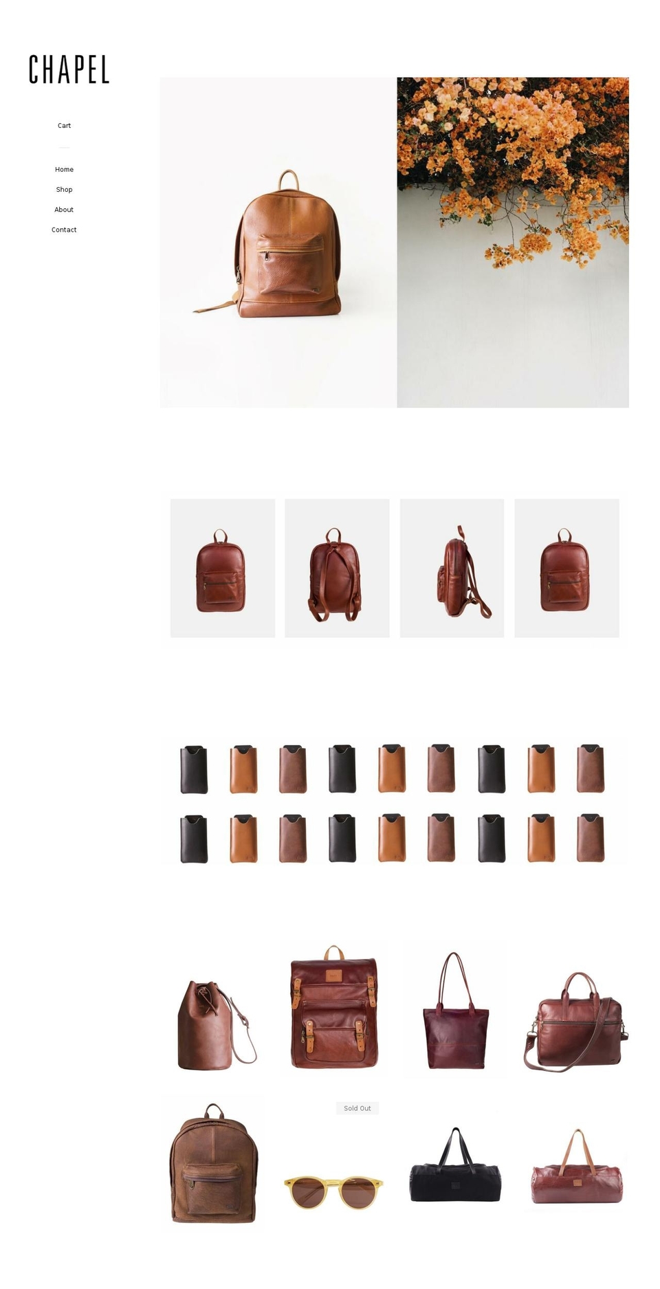 chapelgoods.com — Shopify storefront screenshot