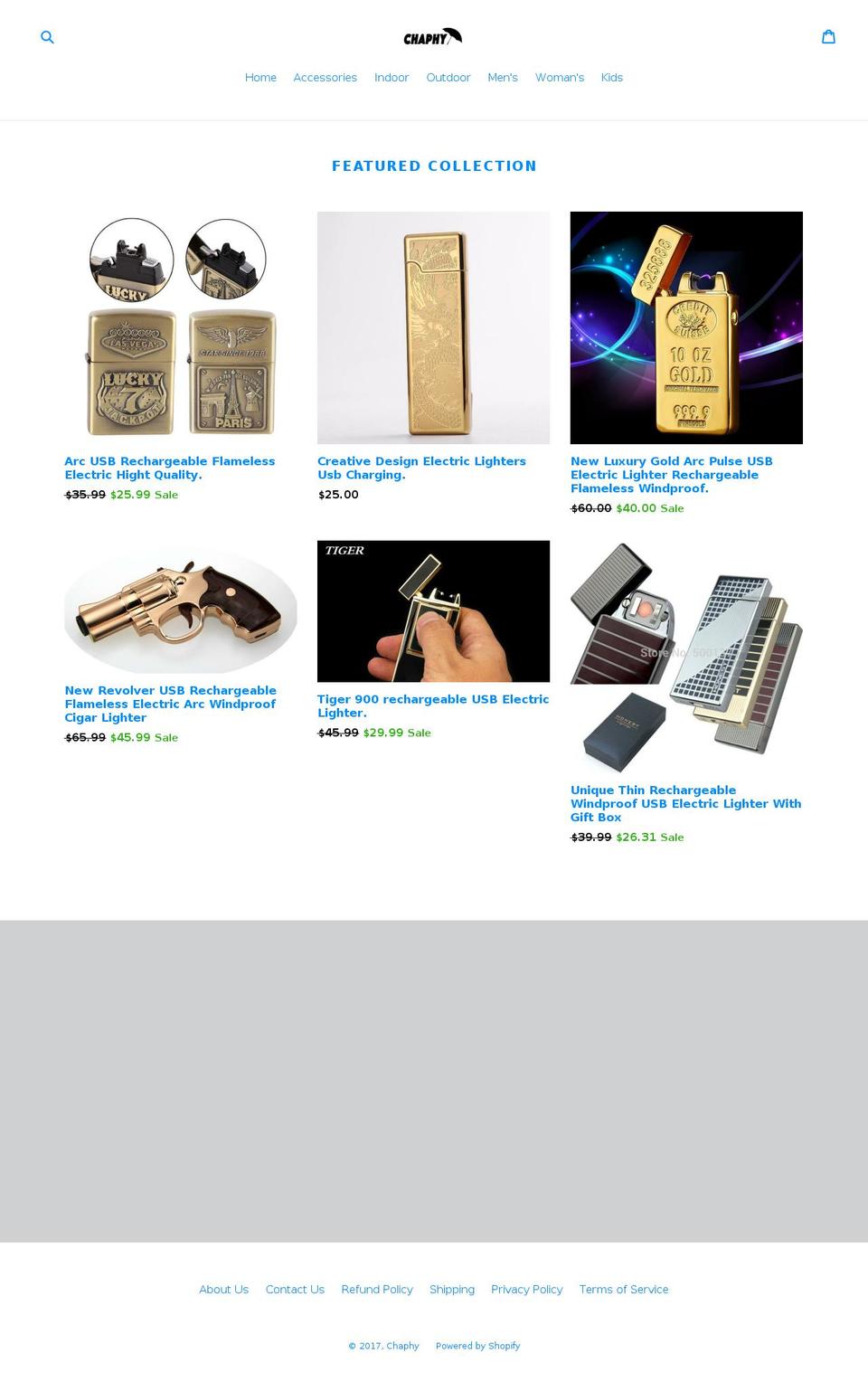 chaphy.com shopify website screenshot