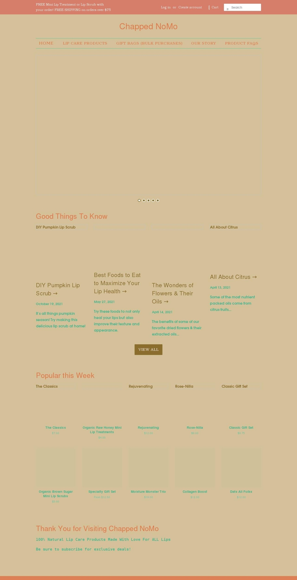 chappednomo.com shopify website screenshot