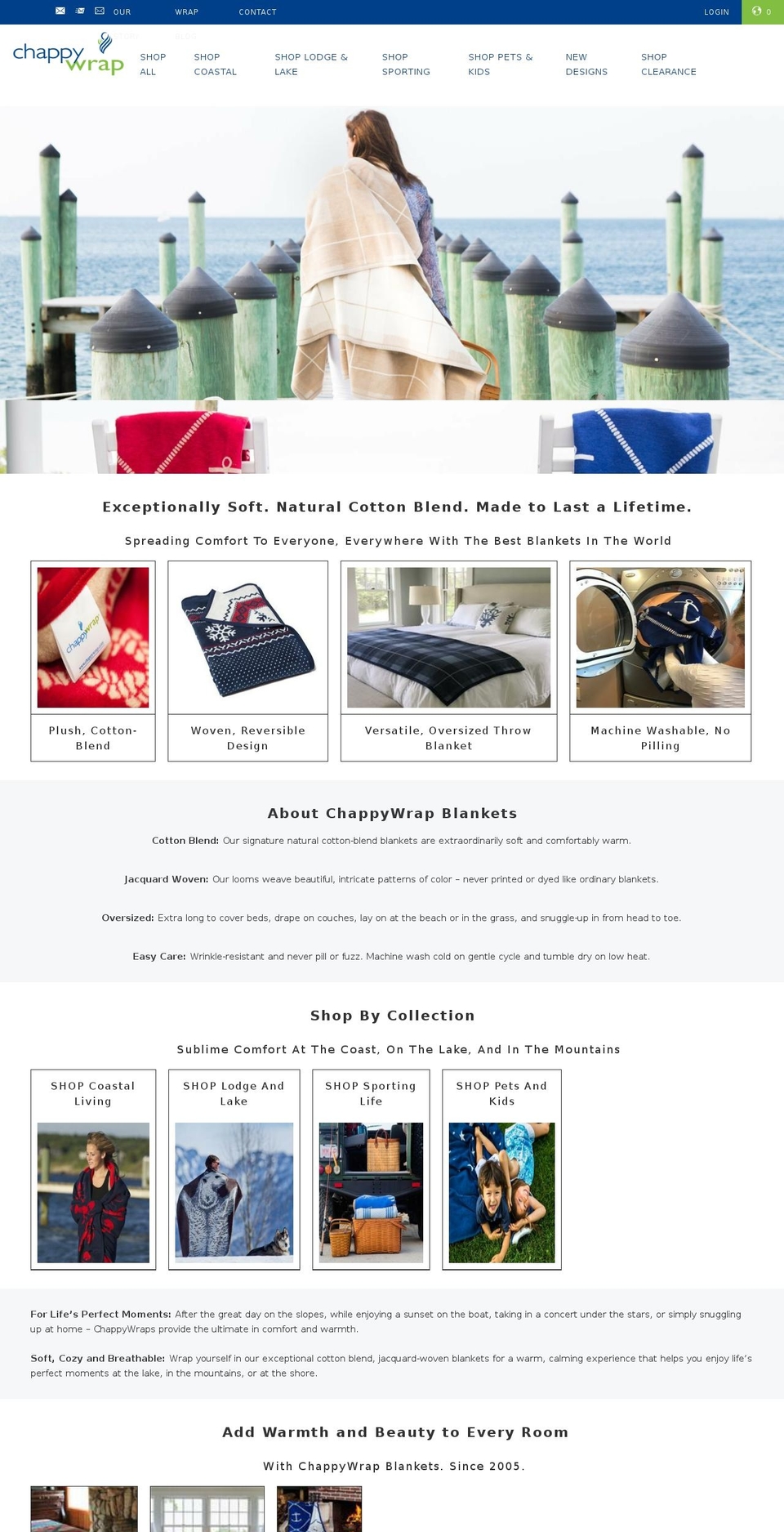 chappyblanket.com — Shopify storefront screenshot