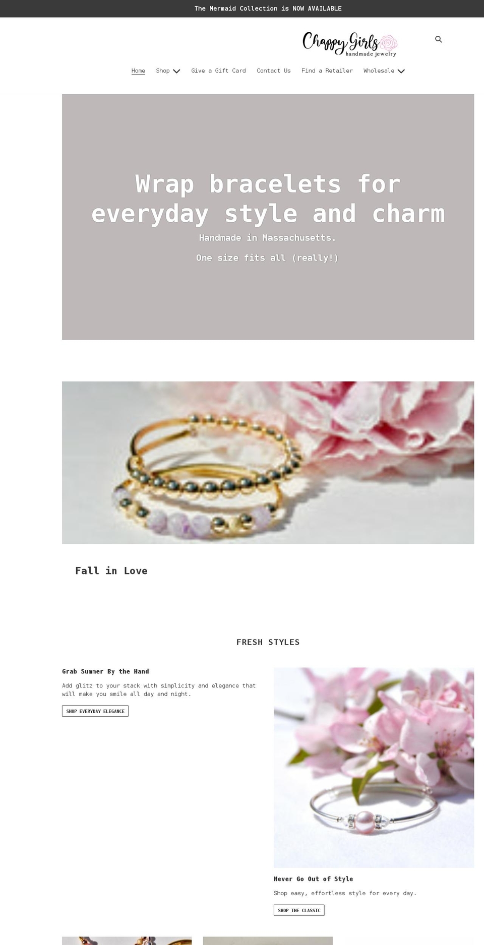 chappygirls.com shopify website screenshot