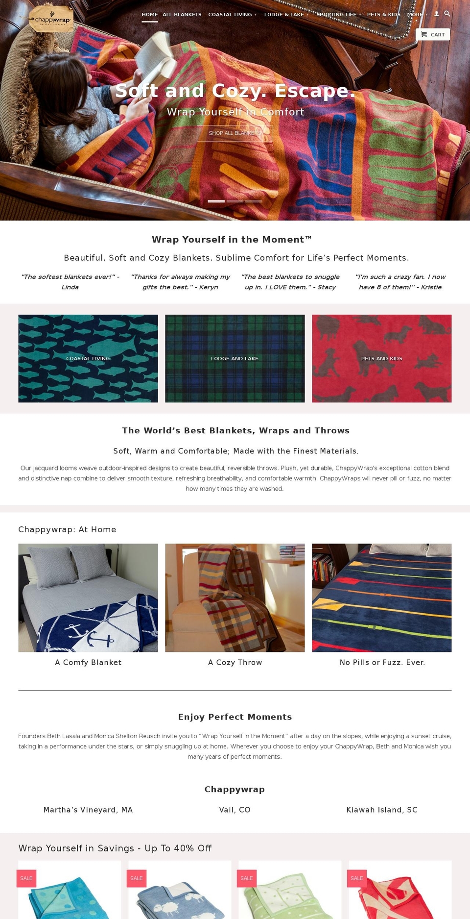 chappywraps.com shopify website screenshot