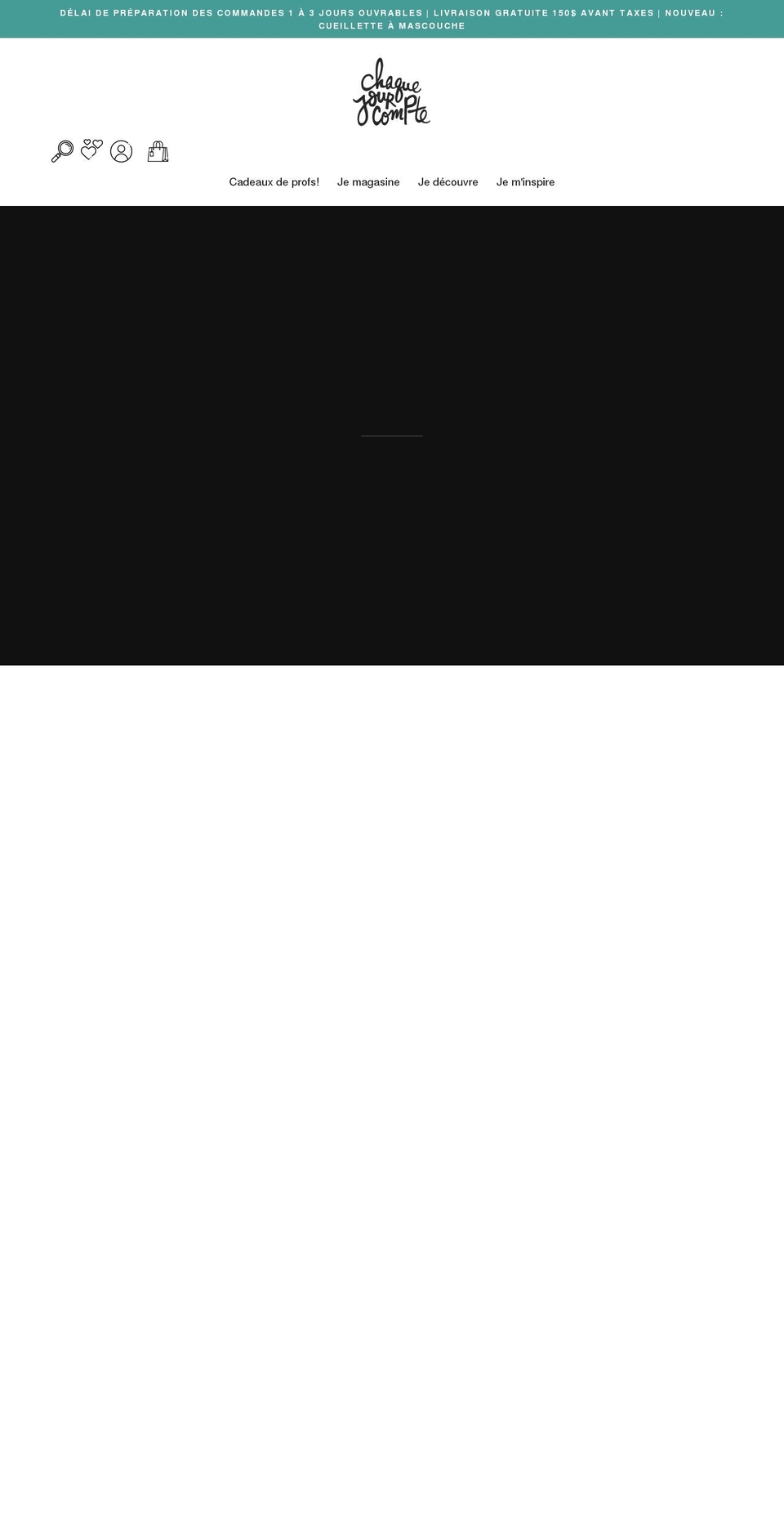 chaquejourcompte.com shopify website screenshot