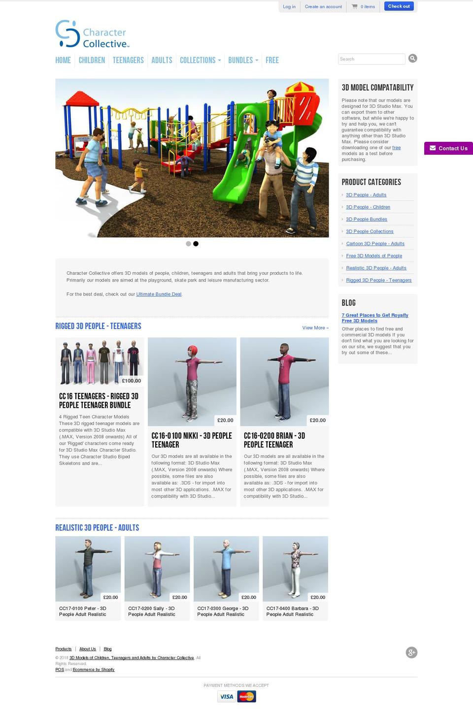 charactercollective.com — Shopify storefront screenshot
