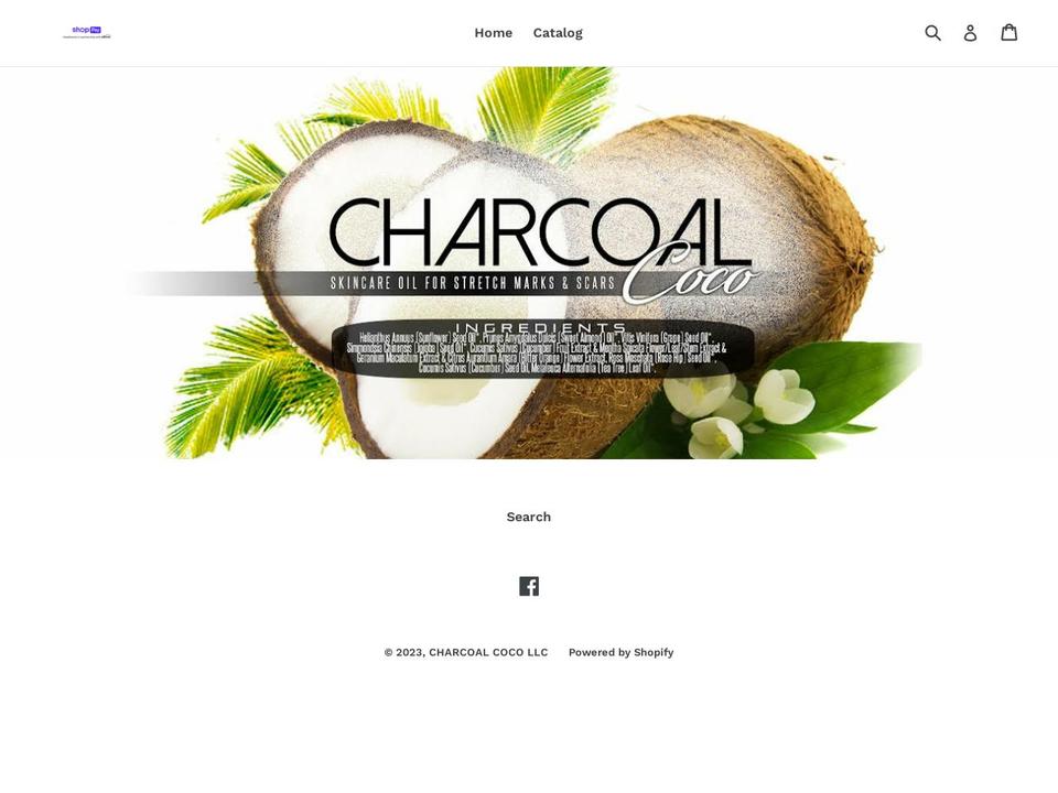 charcoal-coco-llc.myshopify.com shopify website screenshot