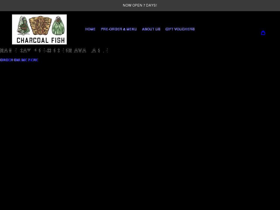 charcoalfish.com shopify website screenshot