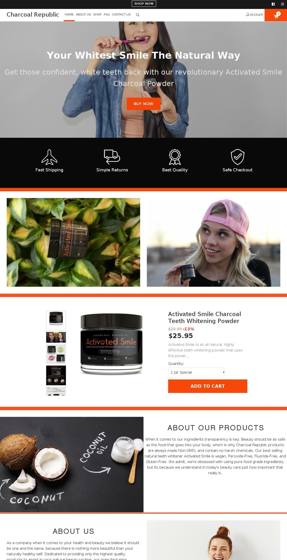 konversion-theme Shopify theme site example charcoalrepub.com