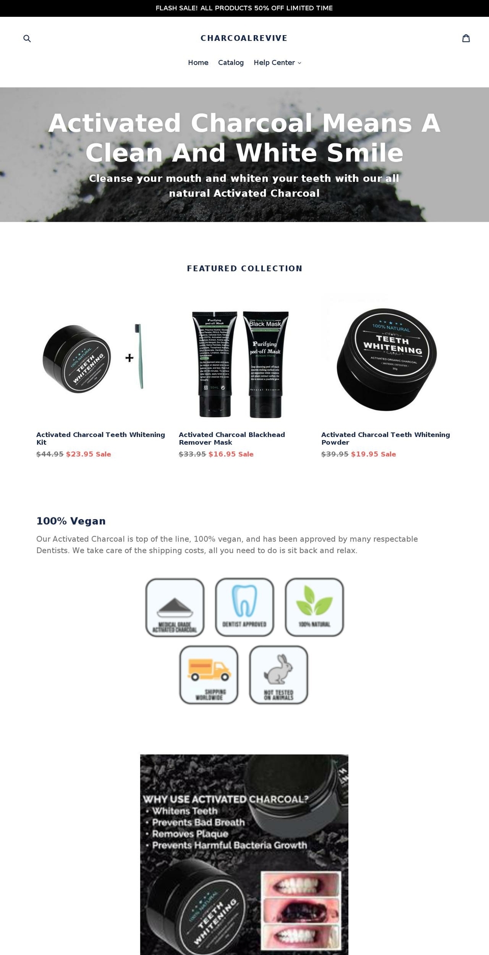 charcoalrevive.com shopify website screenshot