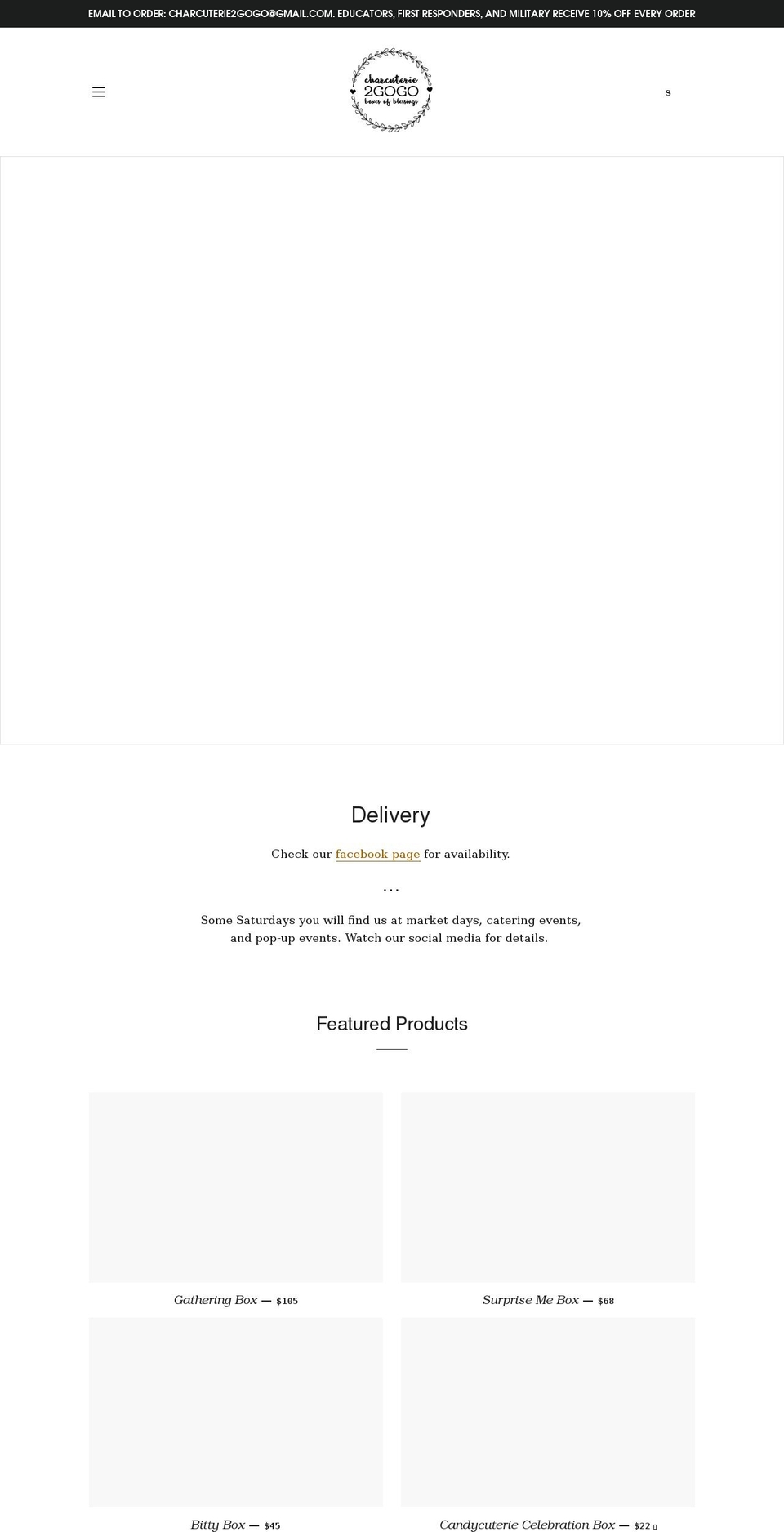 charcuterie2gogo.com shopify website screenshot