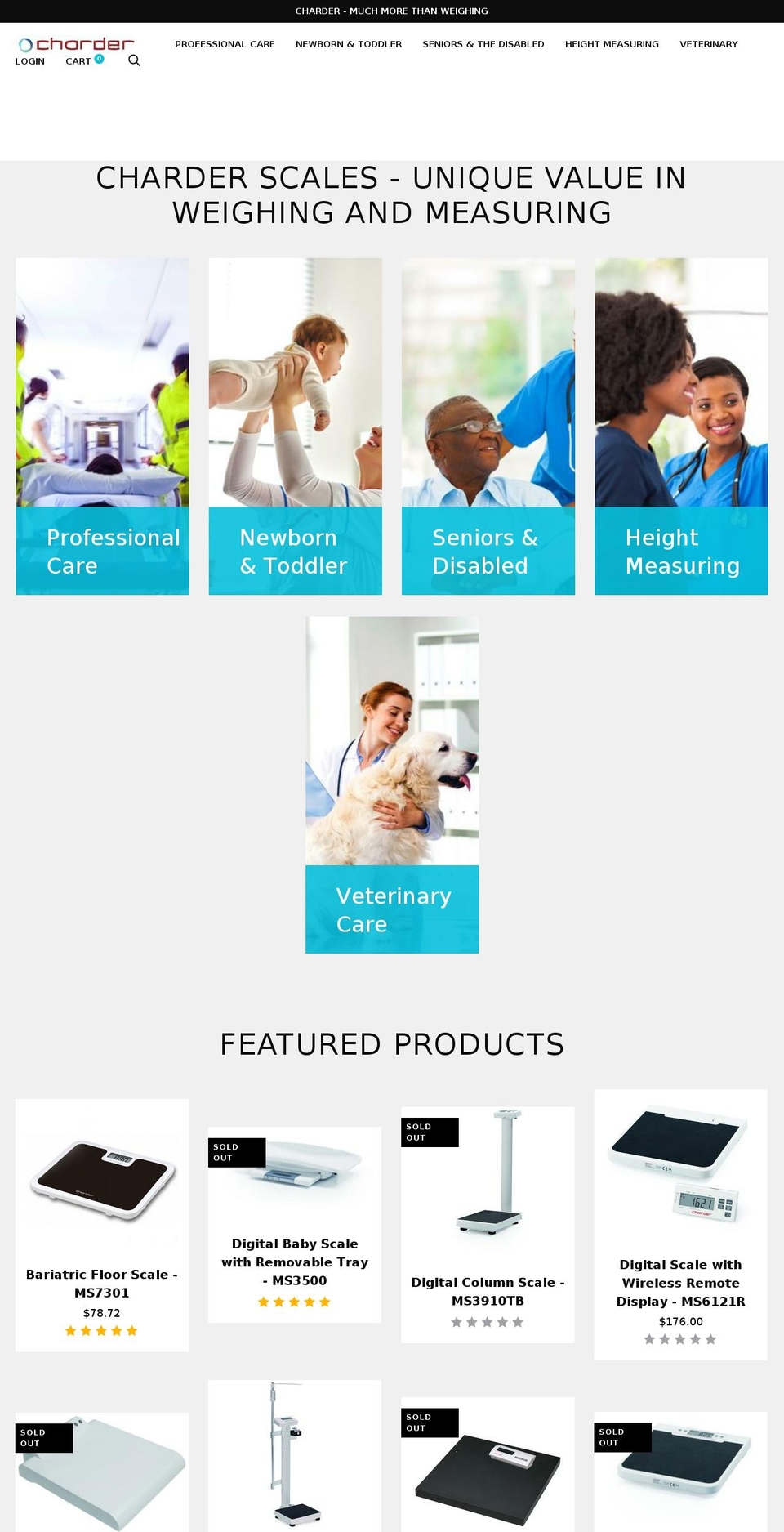 charderscales.com shopify website screenshot