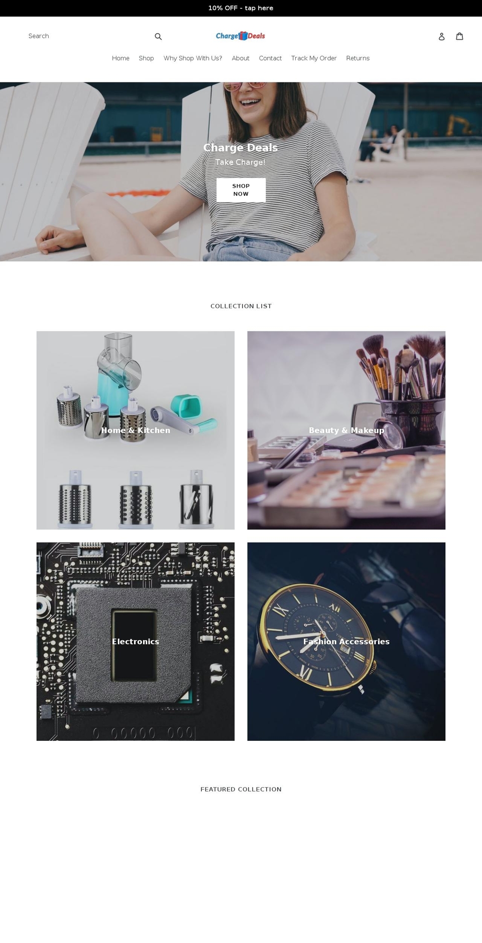 chargedeals.com — Shopify storefront screenshot