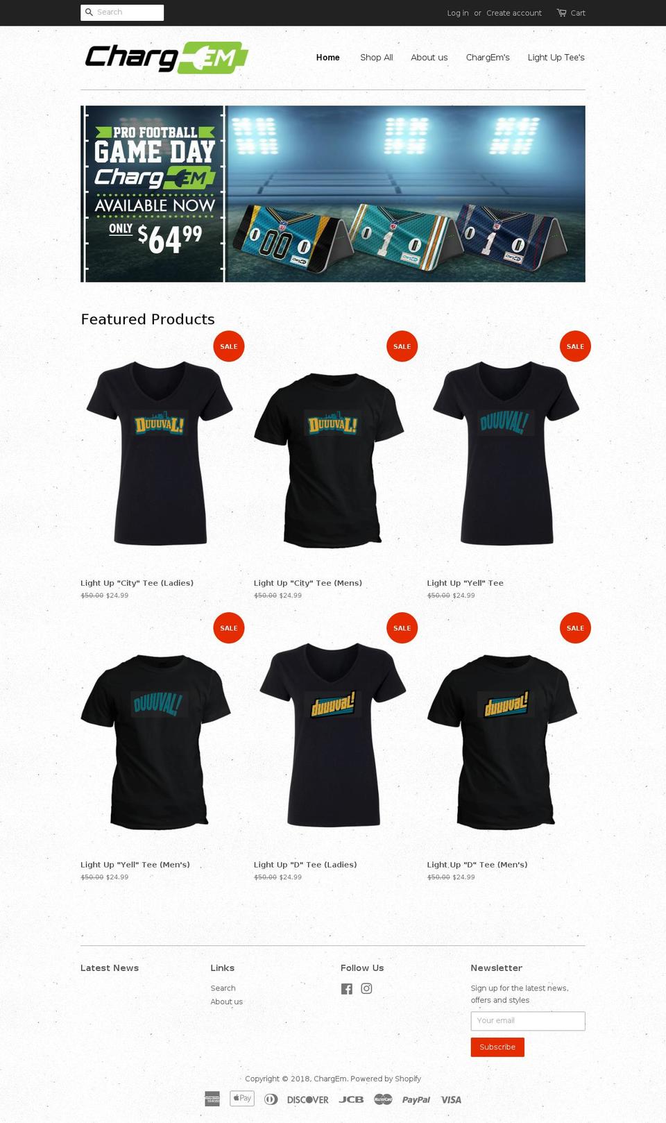 chargems.com — Shopify storefront screenshot