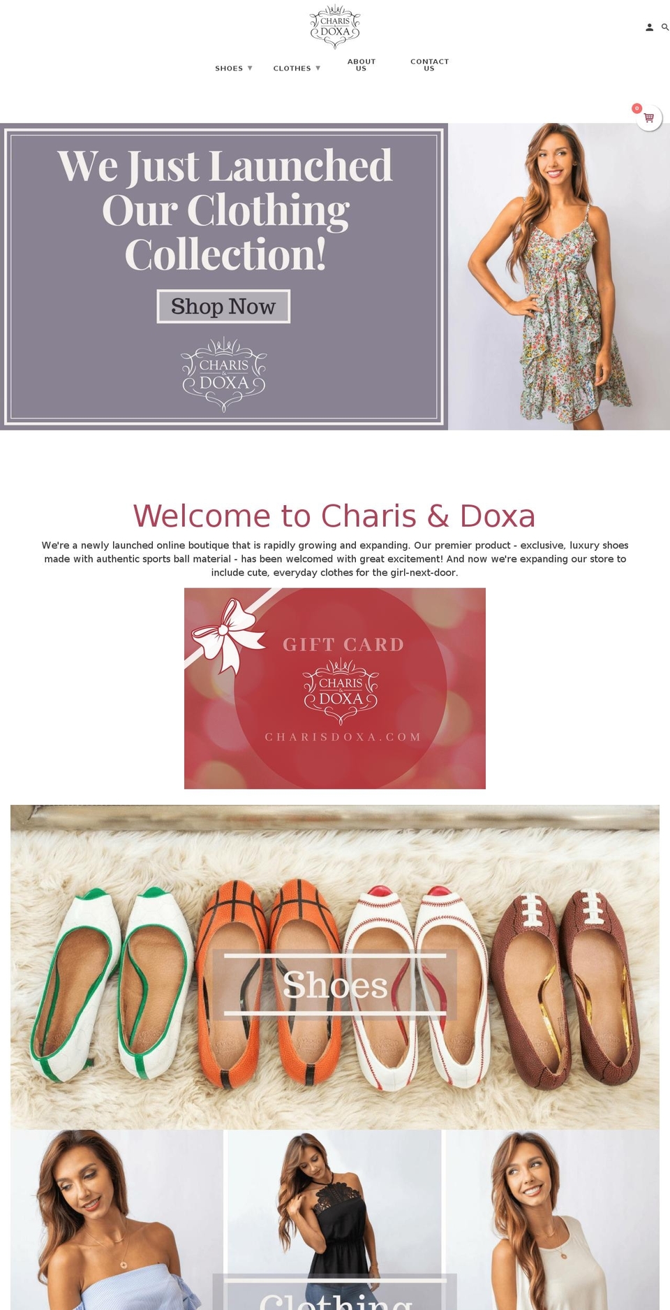 charisdoxa.com — Shopify storefront screenshot