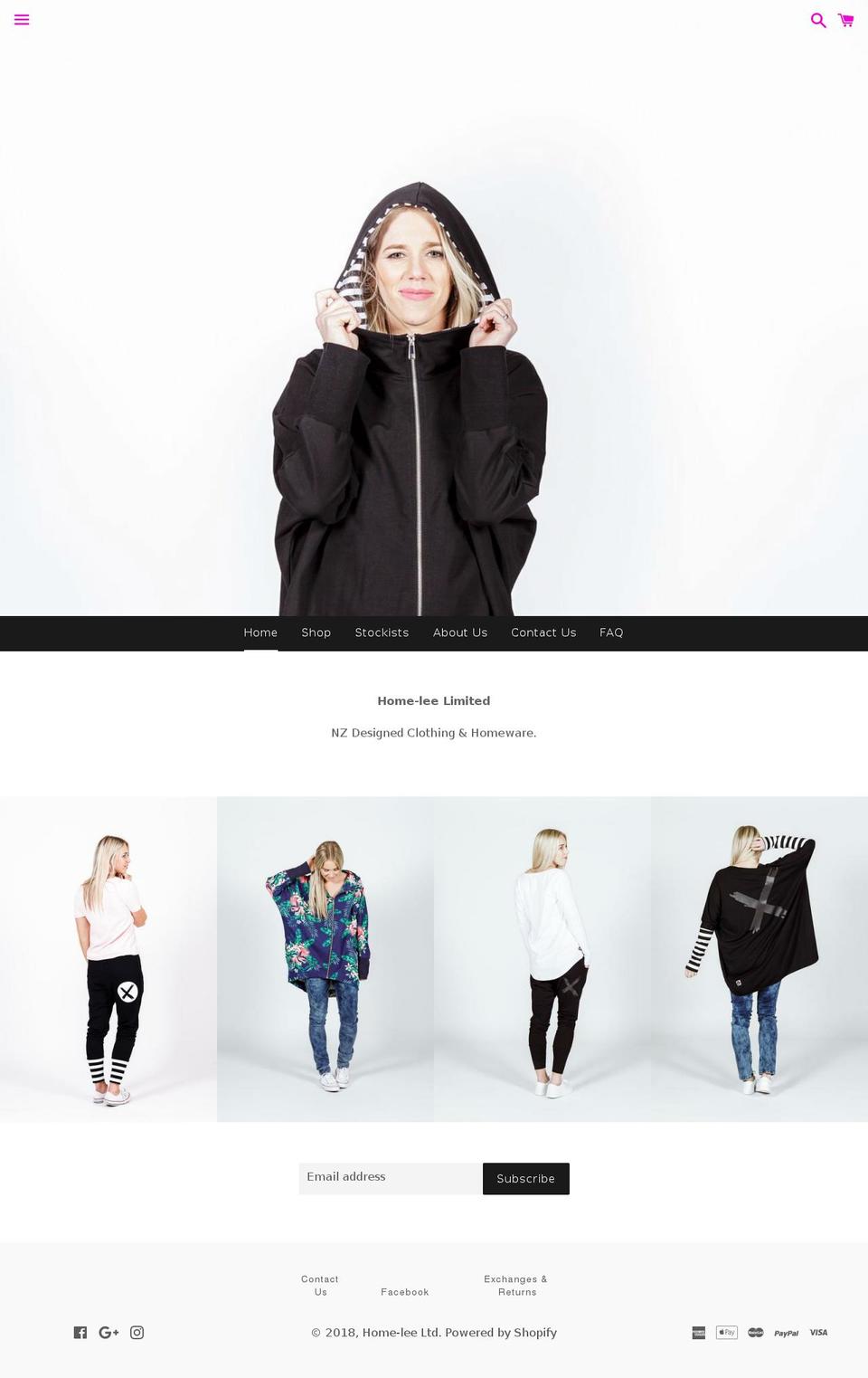 charislee.com — Shopify storefront screenshot