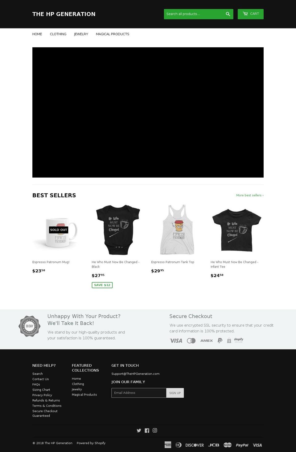 charismaoncommandshop.com — Shopify storefront screenshot