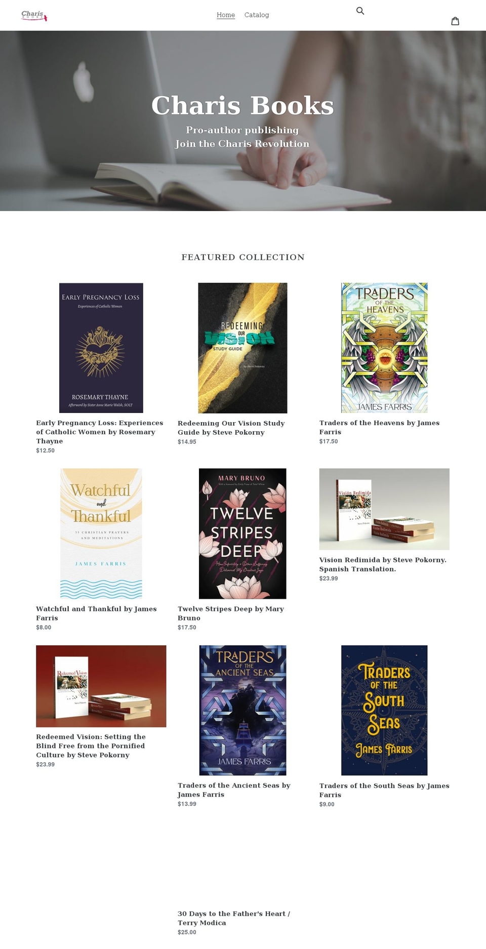 charispublishing.com shopify website screenshot
