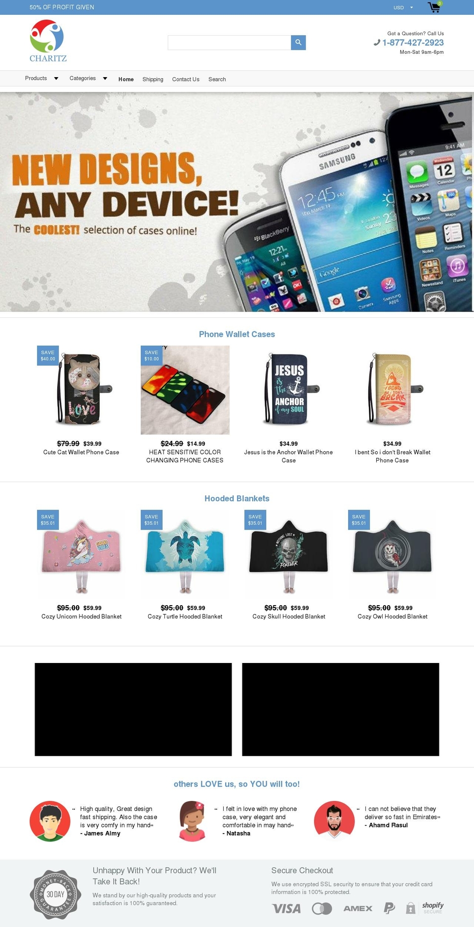 charitz.com — Shopify storefront screenshot