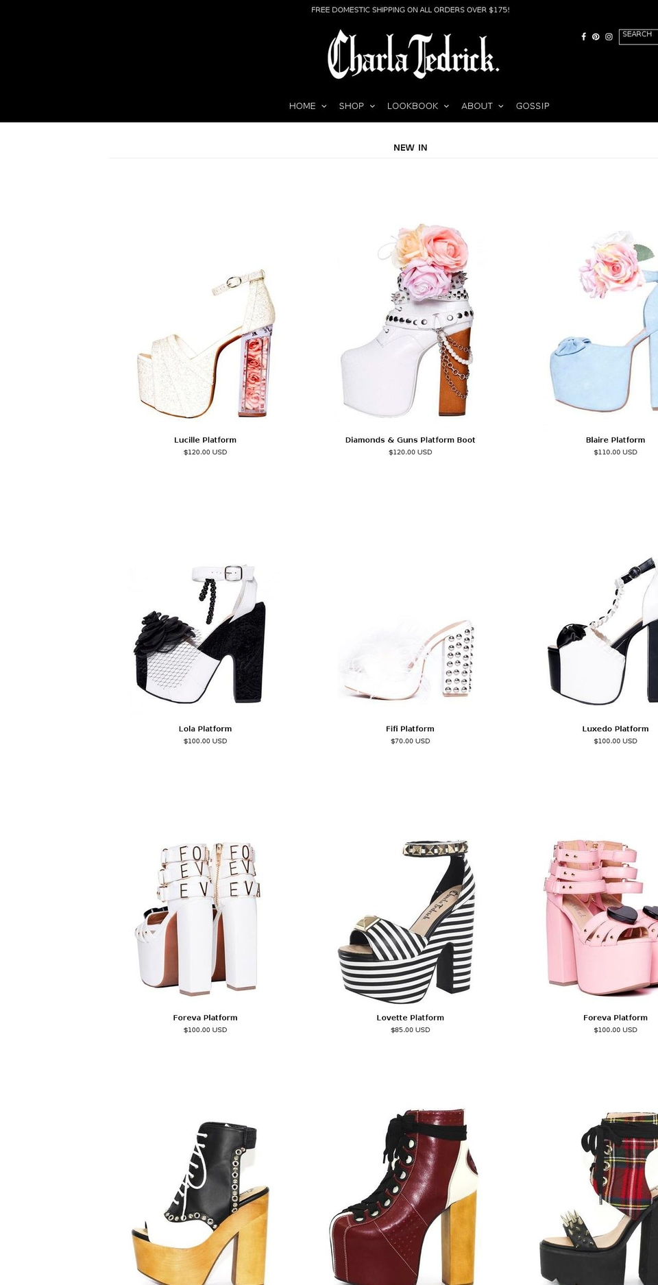 charlatedrick.com — Shopify storefront screenshot