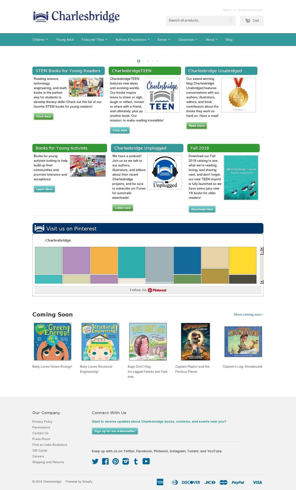 charlesbridge.net shopify website screenshot