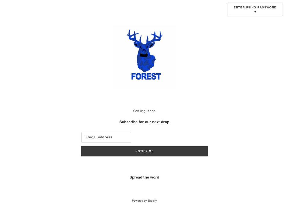 charlesforest.com shopify website screenshot