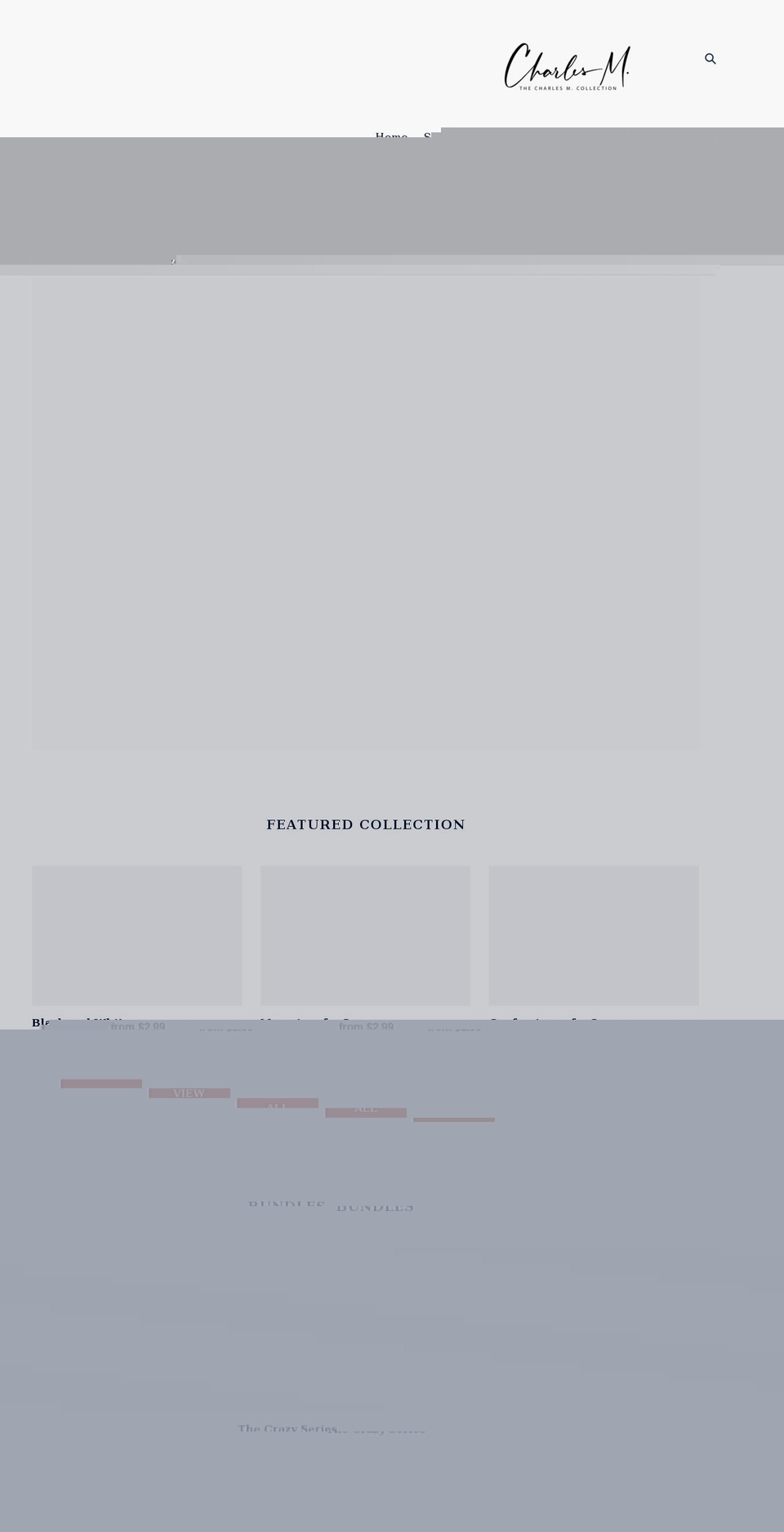charlesmbooks.com shopify website screenshot