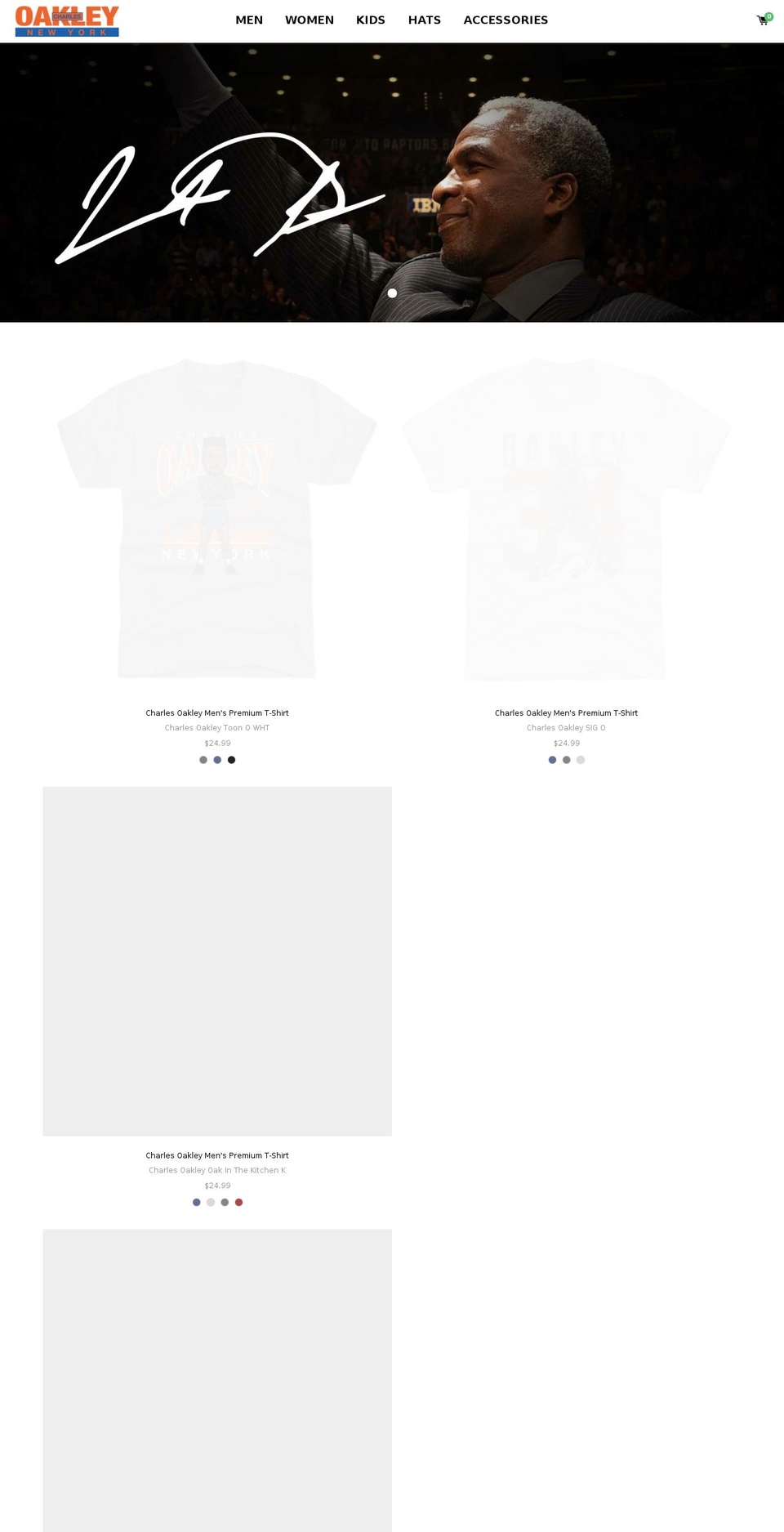 charlesoakleyshop.com shopify website screenshot