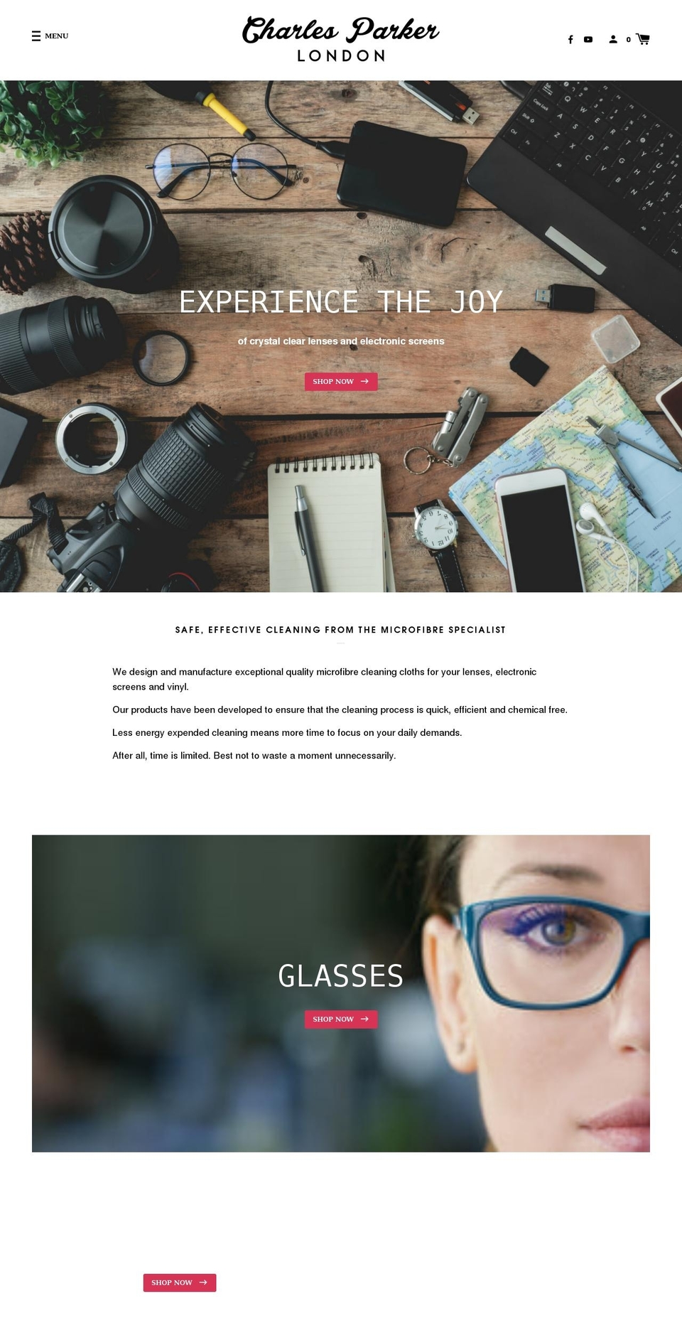 charlesparkerlondon.com shopify website screenshot