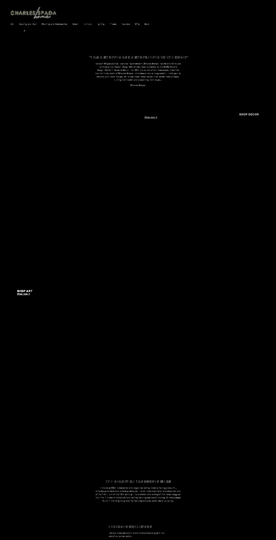 charlesspadahome.com shopify website screenshot