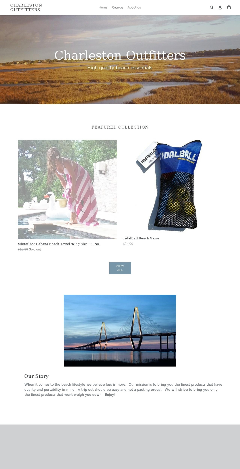 charlestonoutfitters.com — Shopify storefront screenshot