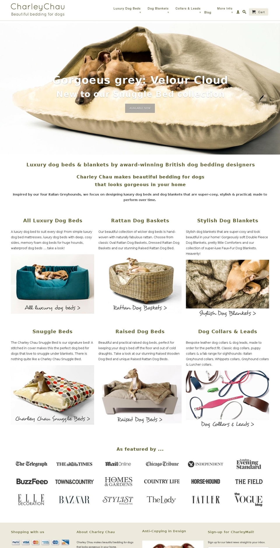 charleychow.com shopify website screenshot