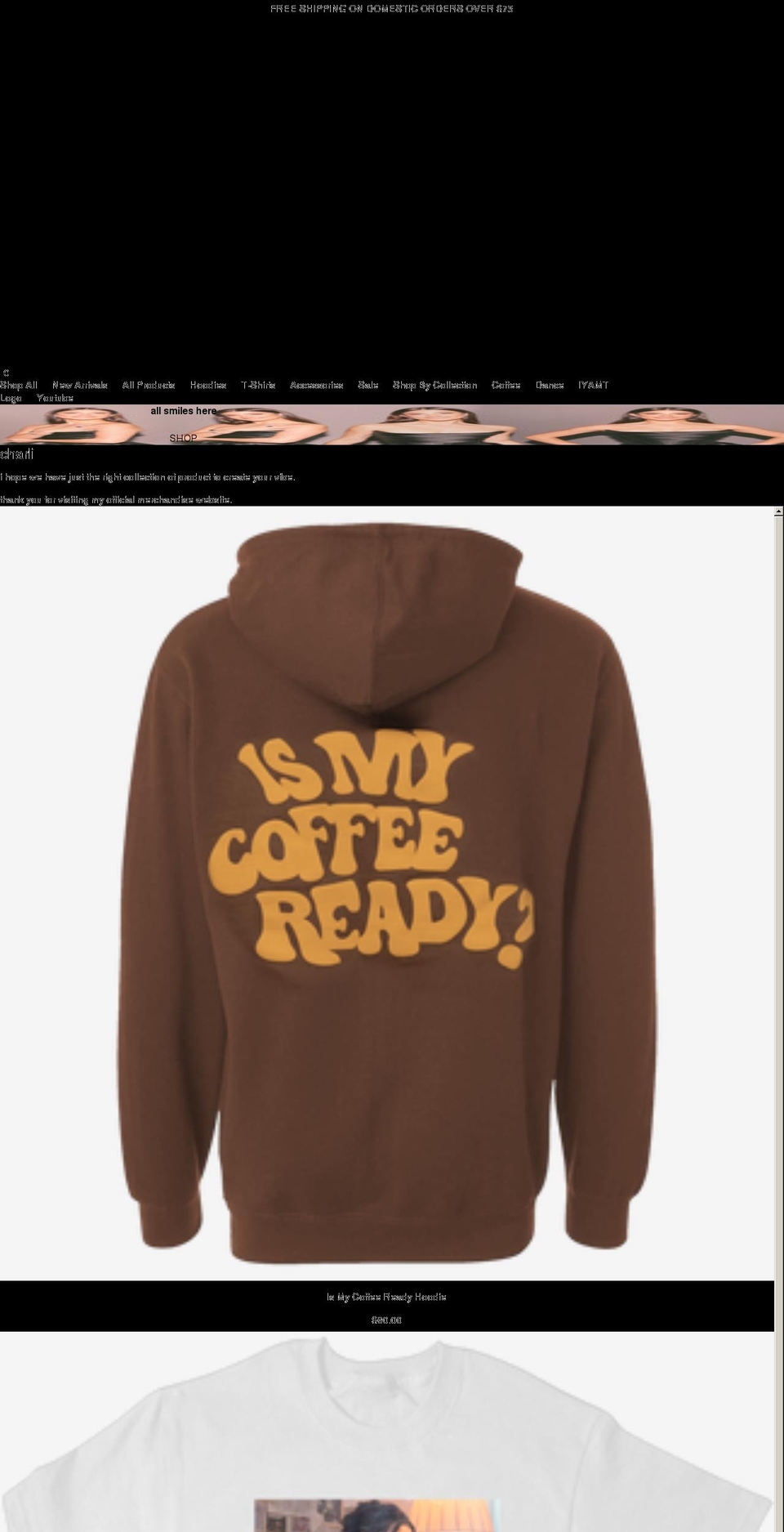 charlidamelio.com shopify website screenshot