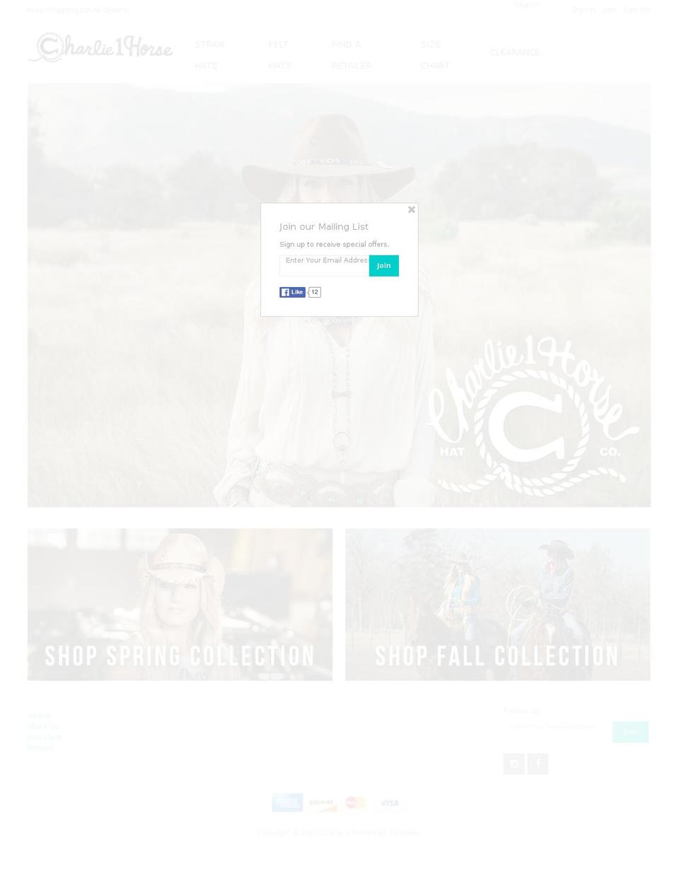 Mr Parker Shopify theme site example charlie1horsehats.com