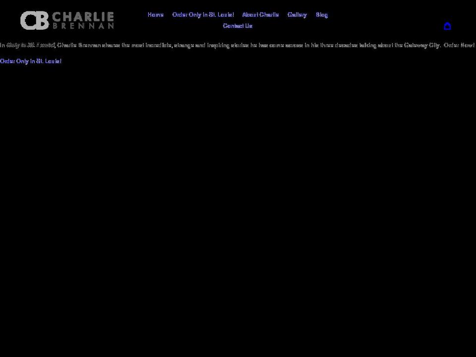 charliebrennan.com shopify website screenshot