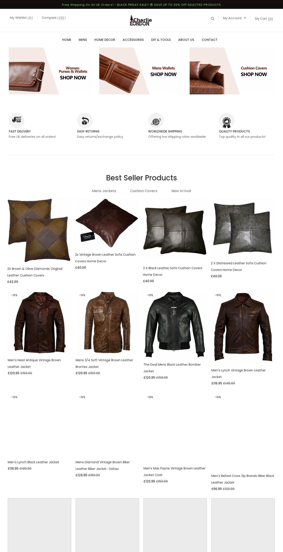 Poveria-installer Shopify theme site example charlielondon.com