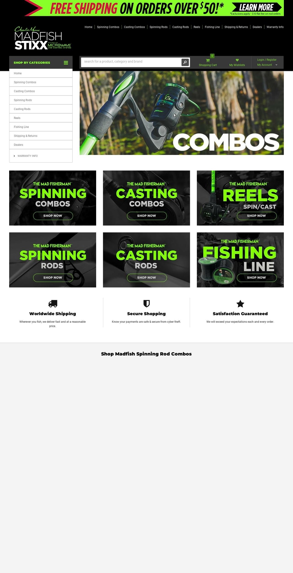 MiniMart Shopify theme site example charliemooreoutdoors.com