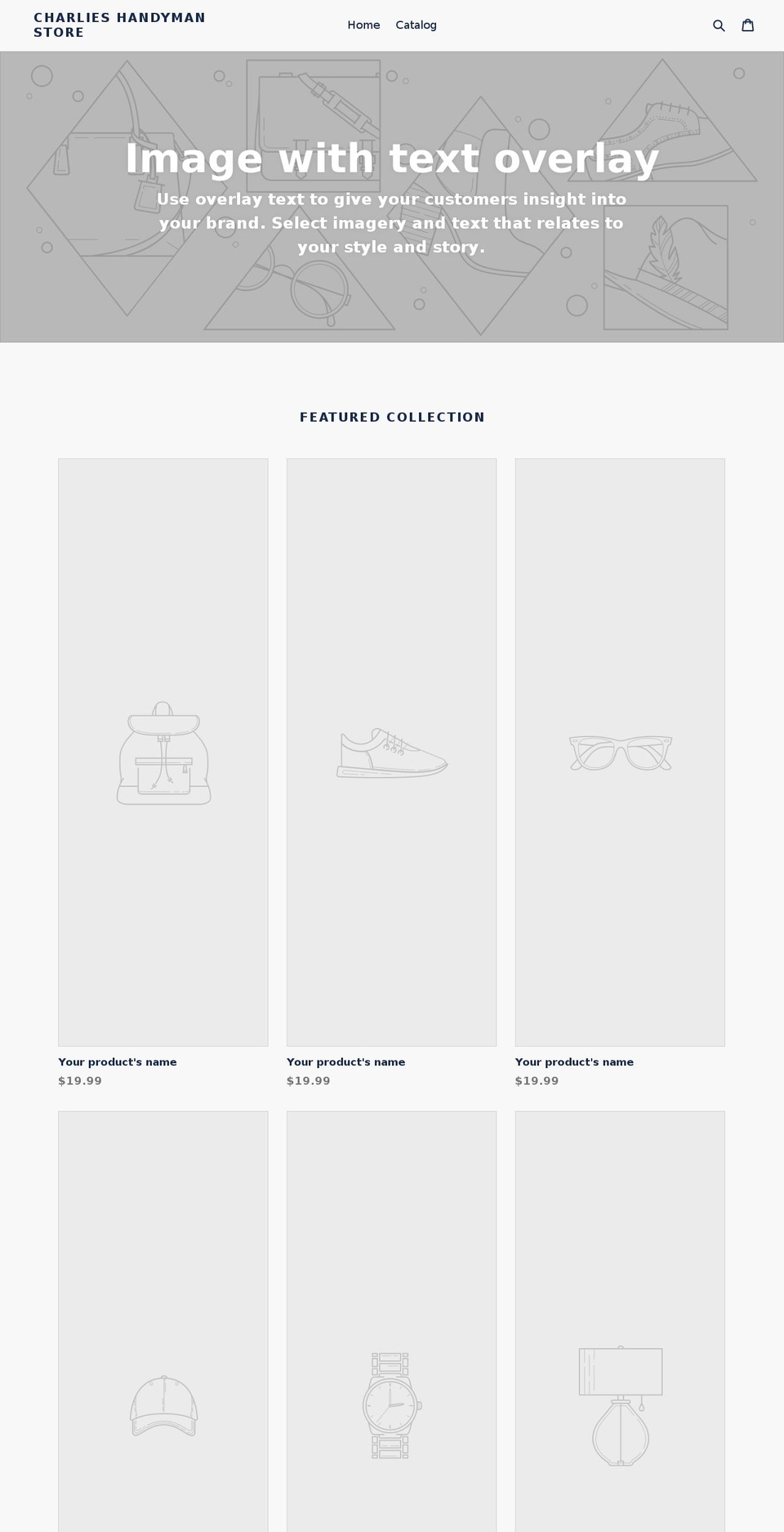charlieshandymanstore.com — Shopify storefront screenshot