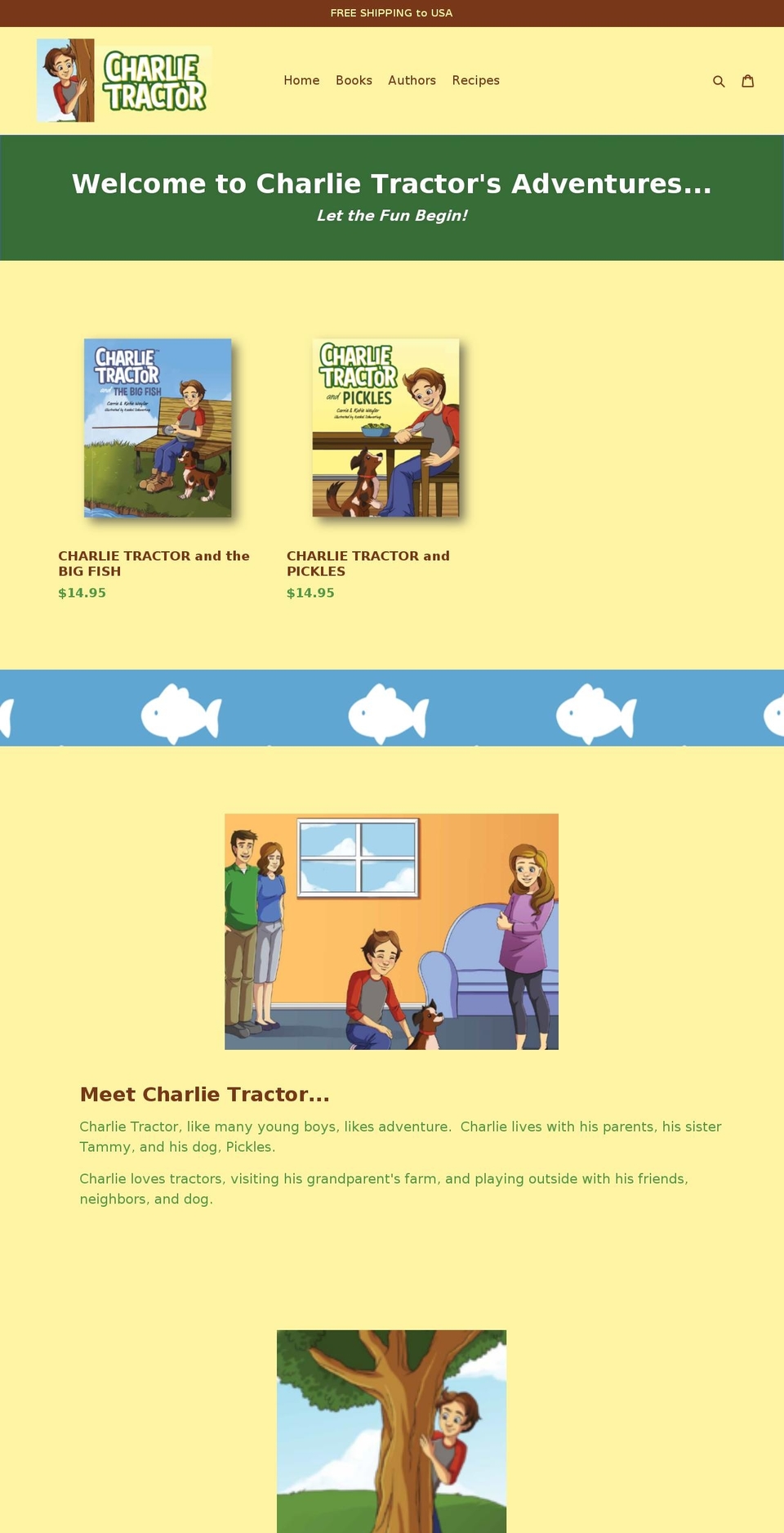 charlietractor.com shopify website screenshot