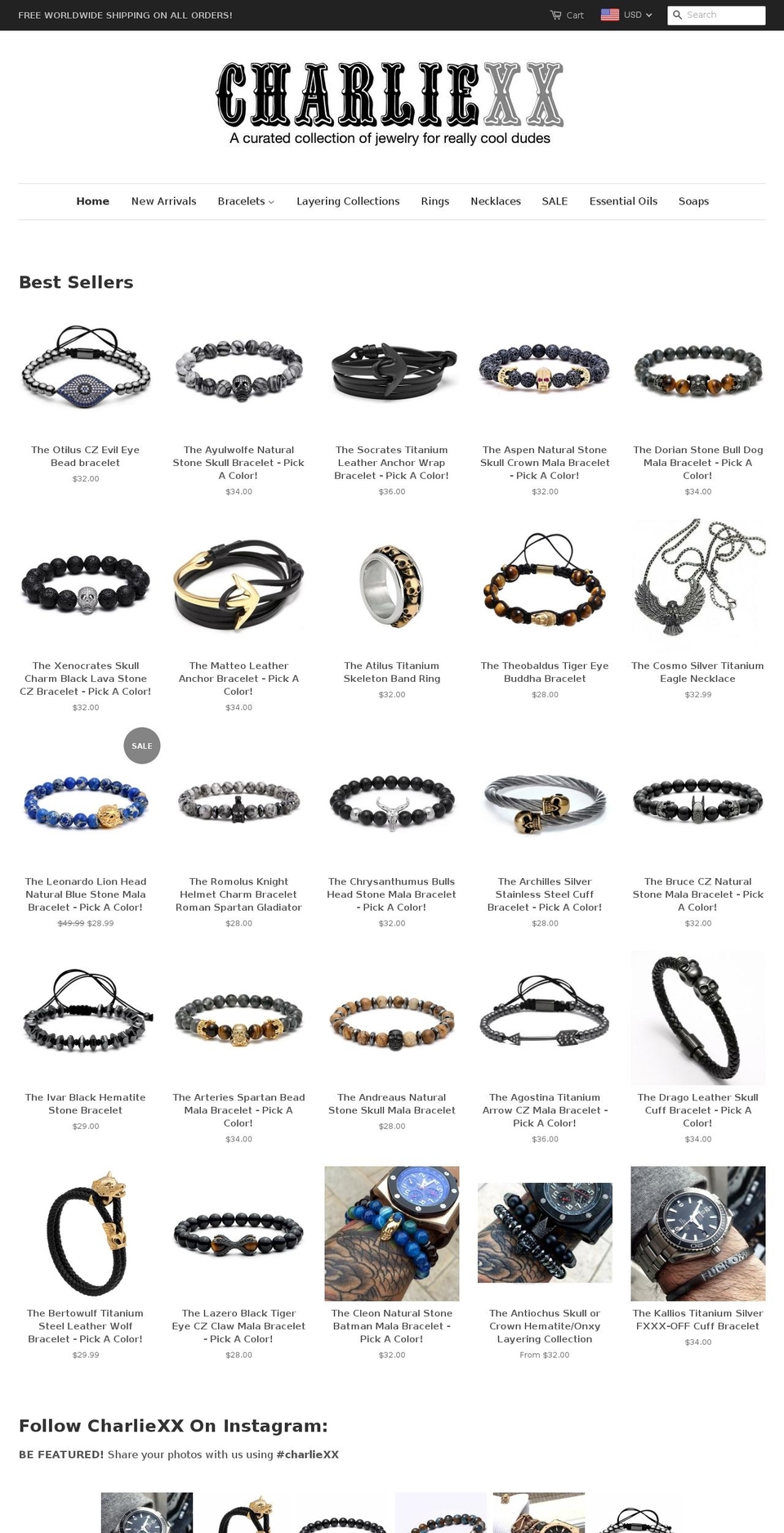 charliexx.com — Shopify storefront screenshot