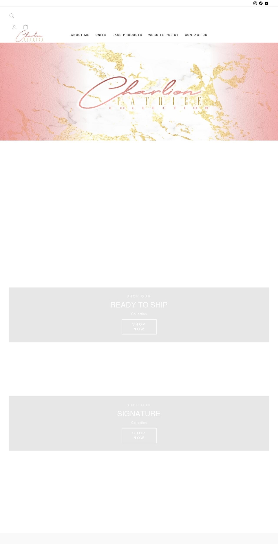charlionpatricecollection.com shopify website screenshot