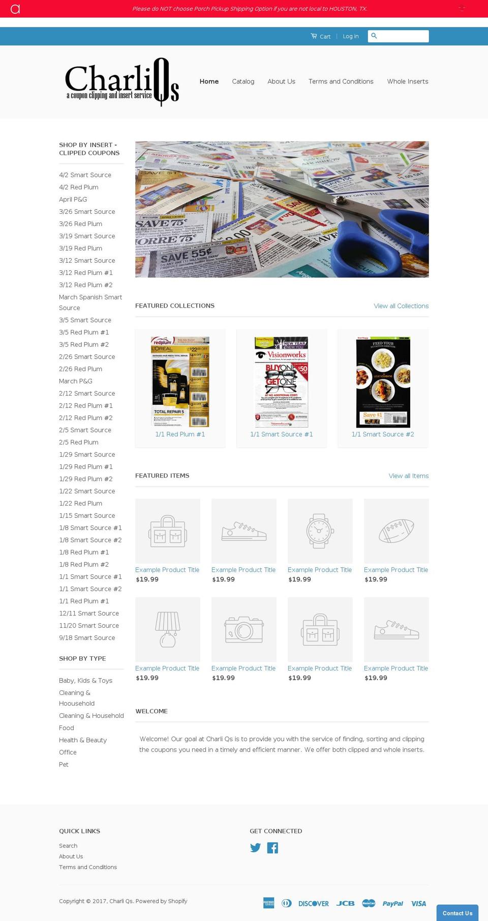 charliqs.com shopify website screenshot